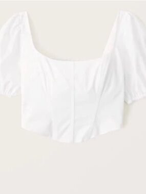 Abercrombie White Corset Top